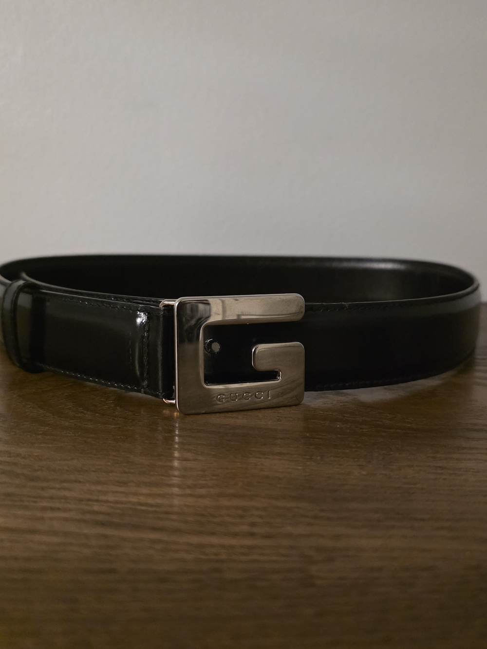Vintage Gucci Square G Buckle Belt